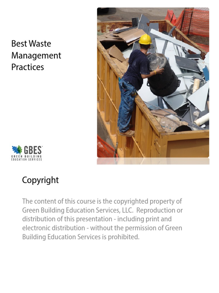 GBES Best Waste Management Practices Recycling Waste Management