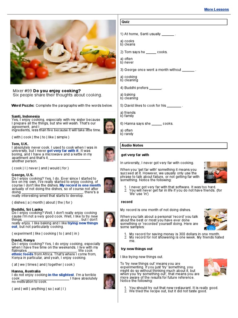 Elllo Mixer 99 Do You Enjoy Cooking PDF Cooking Food And Drink