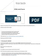 Belajar CCNA Bagi Pemula, Panduan Awal Untuk Memulainya