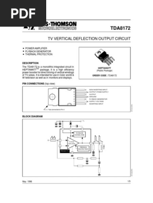 Circuit Intégré MITSUBISHI AN295 – Traitement Déflexion TV – DIP24 – Neuf