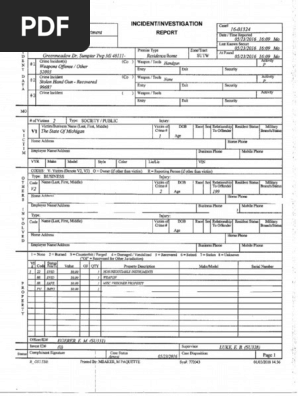 Incident report 1