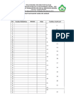 Daftar Hadir Kajian Baru