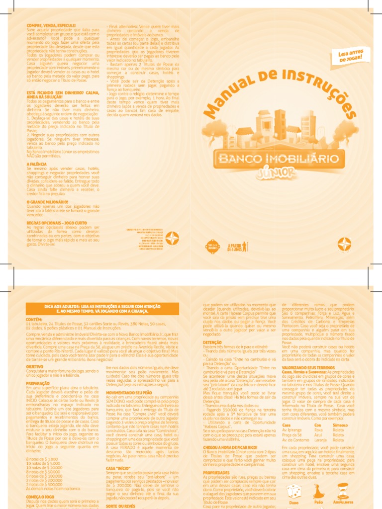 Banco Imobiliairo Junior Manual | PDF