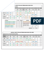 Jadual Waktu 2018