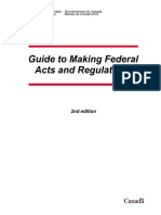 Guide to Making Federal Acts and Regulations