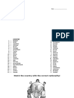 Countries and Nationalities