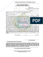 Declaracion Jurada No Circulacion Vehiculos PDF