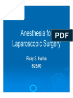 Anesthesia For Laparoscopic Surgery