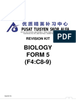 Form 5 Biology Revision Kit Chapters 8-9
