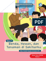 BG 01 SD Tematik 7 Benda Hewan & Tanaman Di Sekitarku 2017