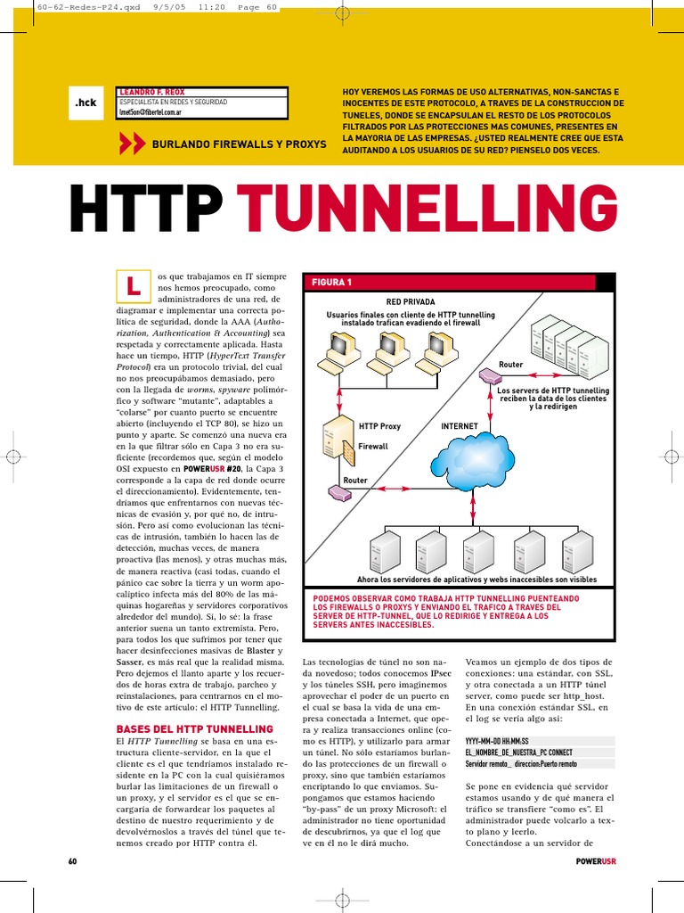 Técnicas de HTTP Tunneling y Evasión | PDF | Cortafuegos (informática ...