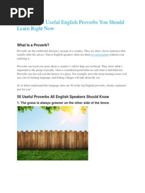 50 Proverb List Proverb