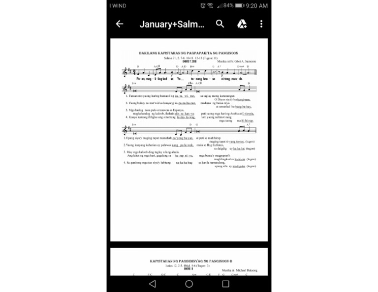 Awit 71 | PDF