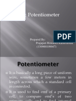 Topic: Potentiometer: Prepared By: Prajapati Rimaben Rameshbhai (130900109047)