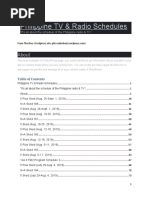 Philippine TV & Radio Schedules 2018 Edition