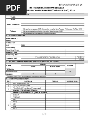 Borang Pemantauan Rmt 2017 Pdf