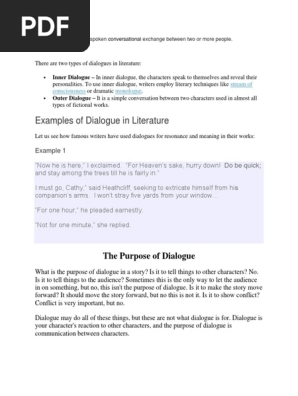 Dialogue