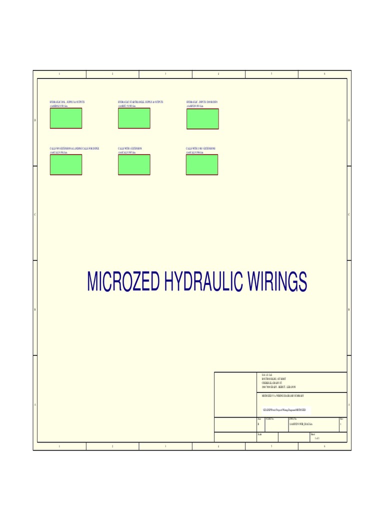 MicroZed Hydraulic-WIRING PDF | PDF | Switch | Machines
