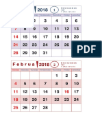 2018 Environmental Lab Calendar