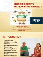 Childhood Obesity Prevention Teaching Project