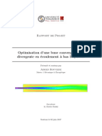 Optimisation D'une Buse Convergente Ou Divergente en Écoulement À Bas Reynolds