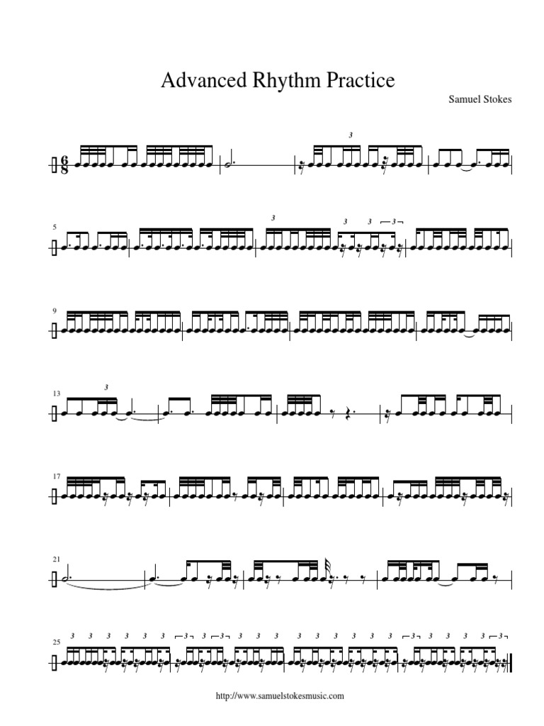 6-8 Advanced Rhythm Practice | PDF