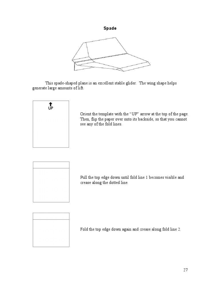 Spade Paper Airplane