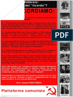 Manifesto Ricordo - Piattaforma comunista