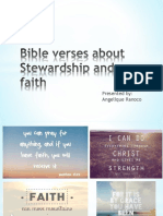 Bible Verses About Stewardship and Faith