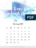 Monthly Printable Calendar 2018 (1)