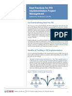 Best Practices For PKI Implementation Project Management