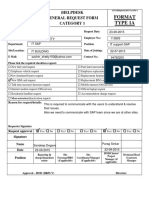 Format Type 1A: Ihelpdesk General Request Form Category 1