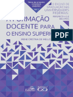 A Formação Docente para o Ensino Superior - Ebook PDF