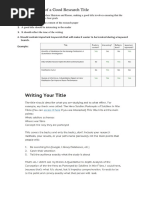 Download Characteristics of a Good Research Title by J R Caballero Dubluis SN368746710 doc pdf