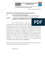 Institución educativa inicial Kawashimashi solicita materiales para instalación de energía eléctrica