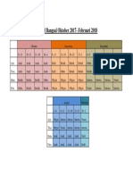 Jadwal Bangsal Oktober 2017