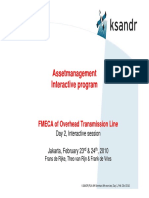 Assetmanagement Interactive Program: FMECA of Overhead Transmission Line