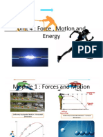 Unit 4: Force, Motion and Energy