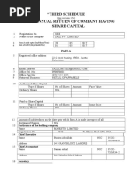 Form A Form A - Annual Return of Company Having Share Capital