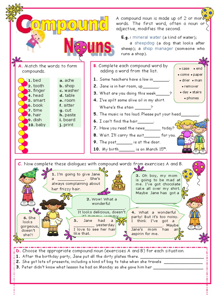 Compound Nouns Pdf Linguistic Morphology Linguistics