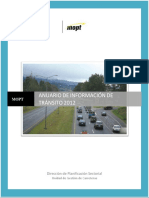 Anuario Tránsito MOPT 2012 Conteos Vehiculares TPD