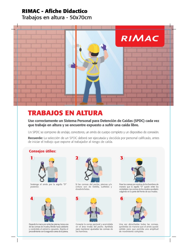 03 Afiche Didactico Trabajos en Altura 50x70 | PDF
