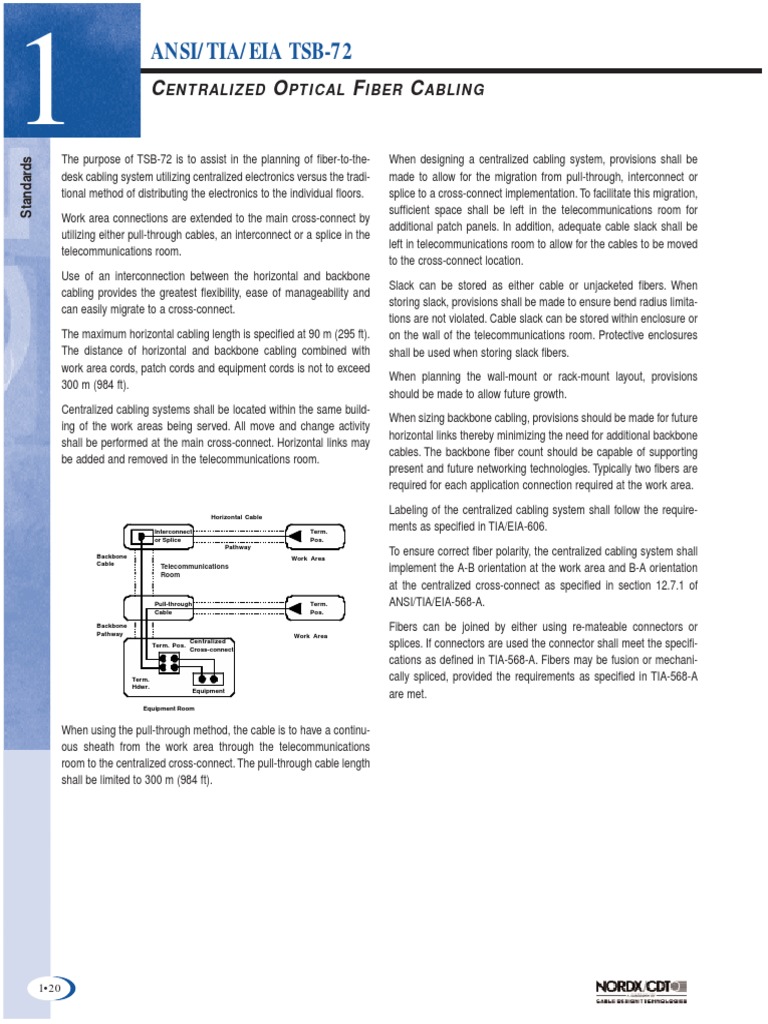 Eia Tia TSB 72 PDF | PDF | Telecommunications Equipment | Manufactured ...