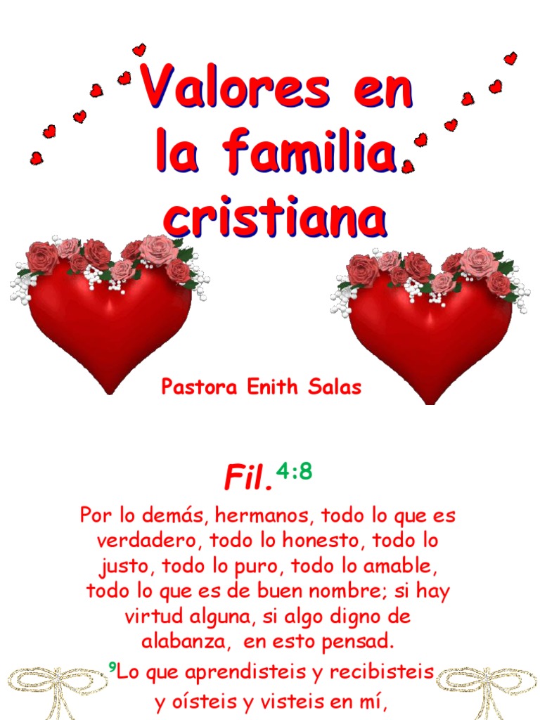Valores en la Familia Cristiana | PDF | Dios | Amor