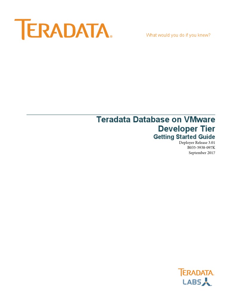 Tera Data | PDF | Virtual Machine | Computer Engineering