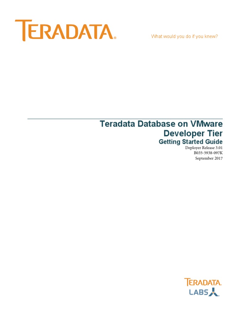 Tera Data, PDF, Virtual Machine