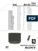 Sony - KV-20M42 - S42 - S43 - 21MB42 - ME42 - SB42 - SE42 - SE82 (BA 4D) PDF