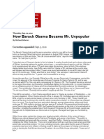 How Barack Obama Became Mr. Unpopular