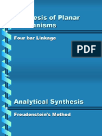 Synthesis of Planar Mechanisms: Four Bar Linkage