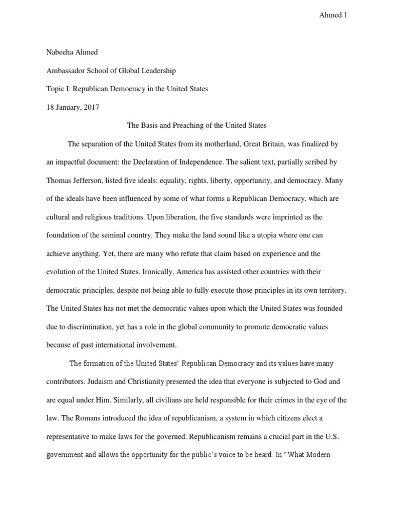 Democracy fosters mediocrity essay image